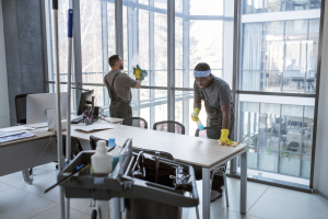 Commercial office cleaning